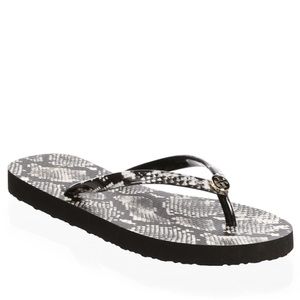 NWOB Tory Burch Roccia Printed Flip Flops Size 7